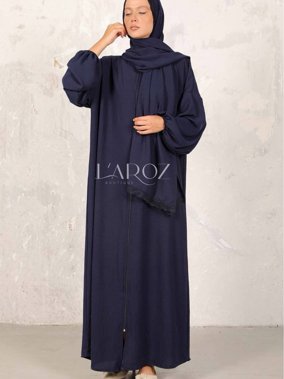 Eşarplı namaz elbisesi / şallı namazlık elbisesi
