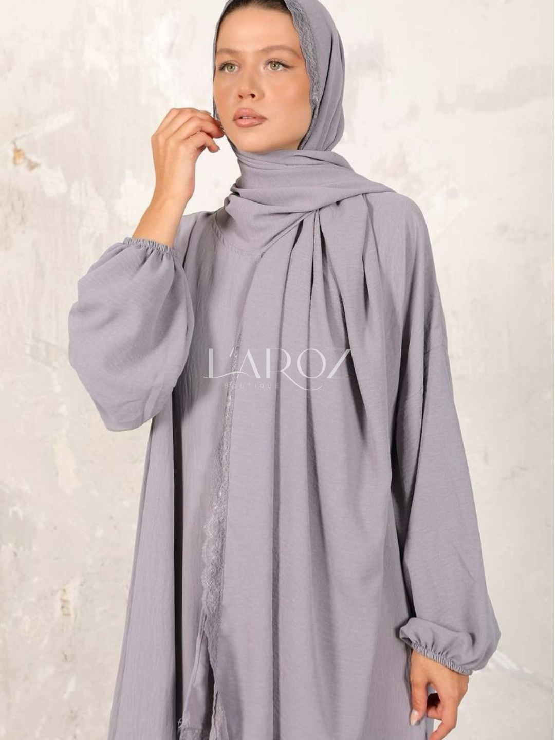 Eşarplı namaz elbisesi / şallı namazlık elbisesi