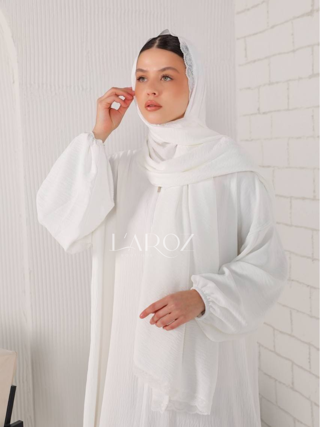 Eşarplı namaz elbisesi / şallı namazlık elbisesi