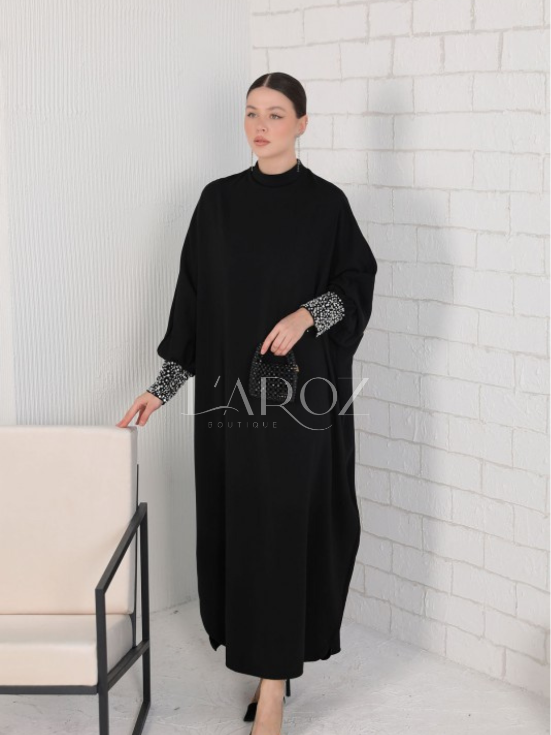 Abaya taşlı
