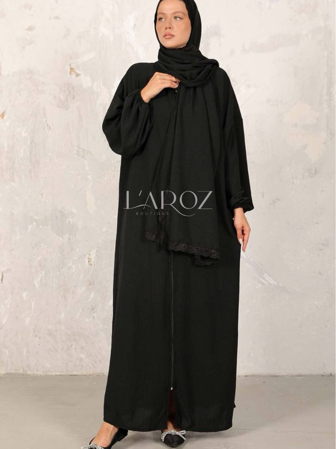 Eşarplı namaz elbisesi / şallı namazlık elbisesi