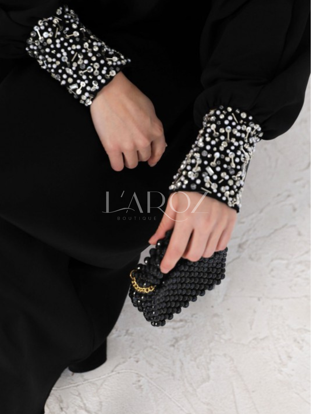 Abaya taşlı