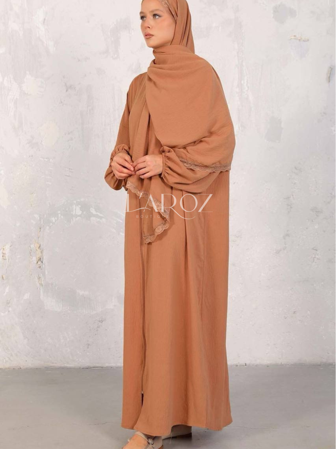 Eşarplı namaz elbisesi / şallı namazlık elbisesi