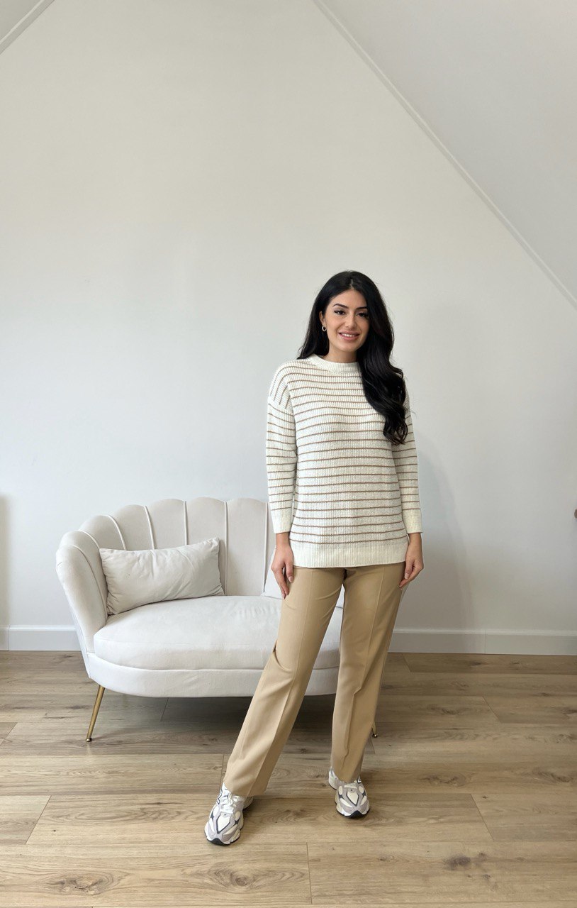 Fit Palazzo Pantolon - Camel