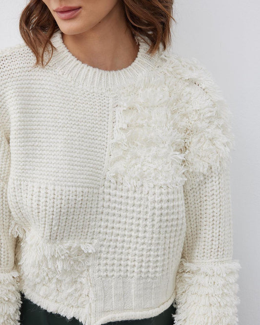 Knitted sweater - Cream