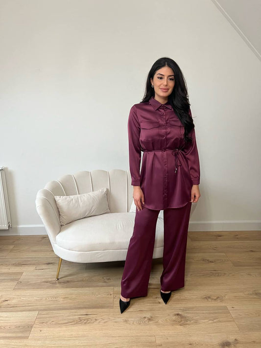 Satin set - Purple