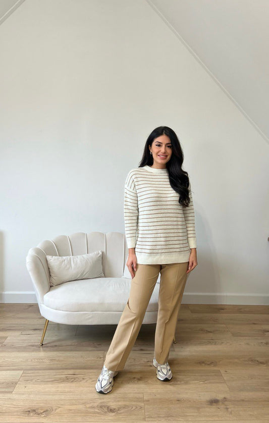 Fit Palazzo pants - Camel