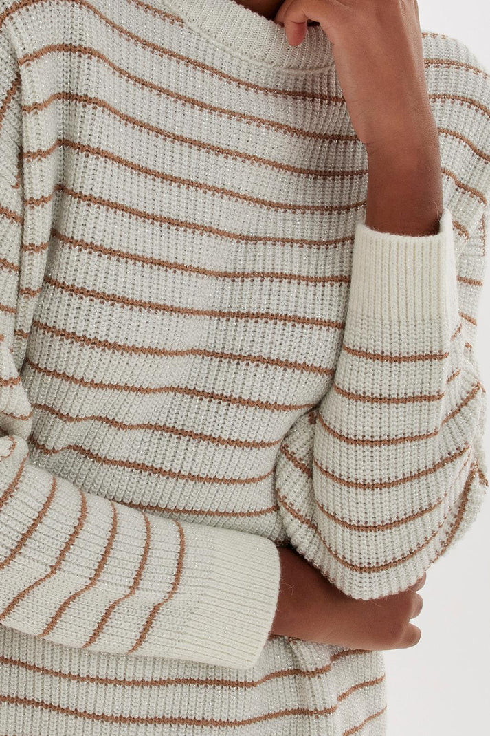 Knitted lurex sweater